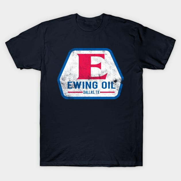 Ewing Oil, distressed T-Shirt by hauntedjack